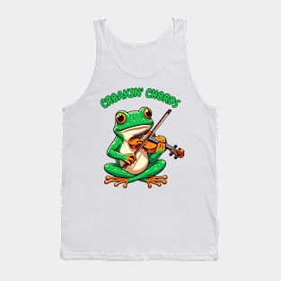 Frog playing violin Tank Top